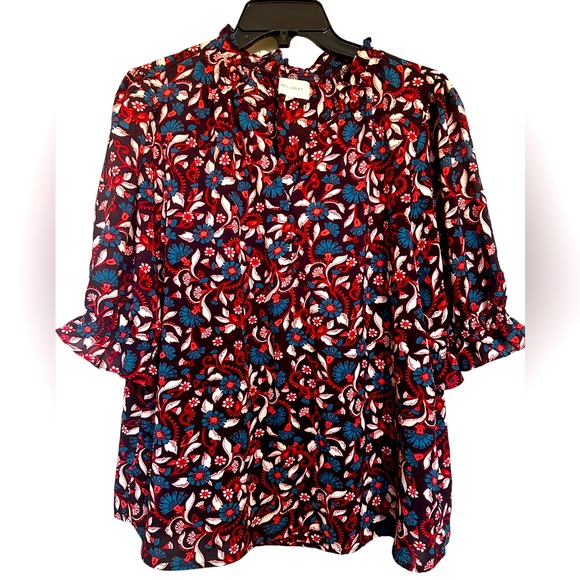 MELLODAY Tops - Woman’s Melloday Floral Blouse Size XL